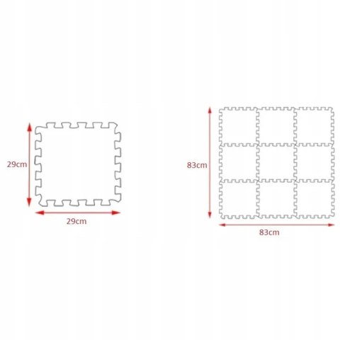 Puzzle piankowe mata Eva 10 szt pojazdy CB-114 Puzzle piankowe mata Eva 10 szt pojazdy CB-114