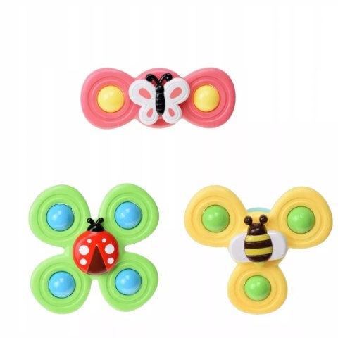 3 przyssawki sensoryczne grzechotka spinner ME-042 3 przyssawki sensoryczne grzechotka spinner ME-042