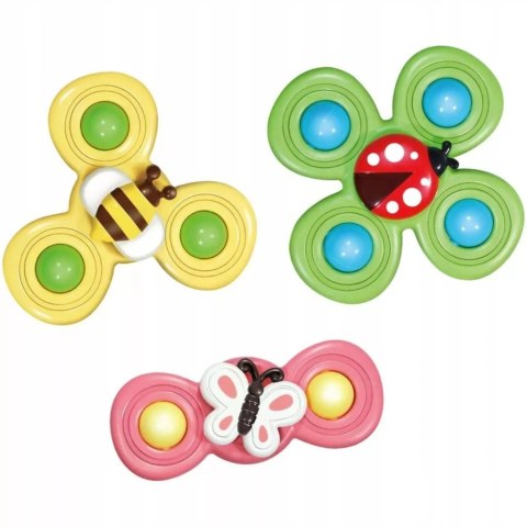 3 przyssawki sensoryczne grzechotka spinner ME-042 3 przyssawki sensoryczne grzechotka spinner ME-042