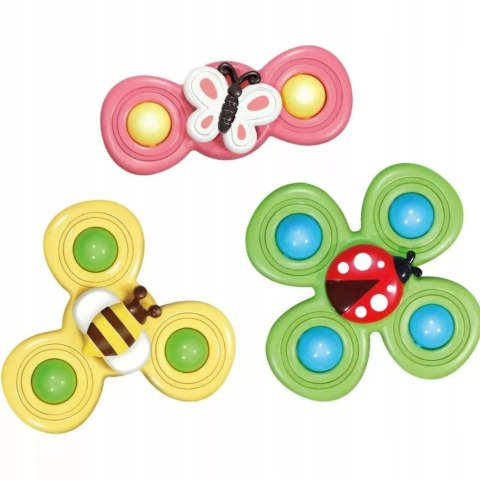3 przyssawki sensoryczne grzechotka spinner ME-042 3 przyssawki sensoryczne grzechotka spinner ME-042