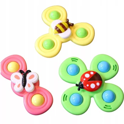 3 przyssawki sensoryczne grzechotka spinner ME-042 3 przyssawki sensoryczne grzechotka spinner ME-042