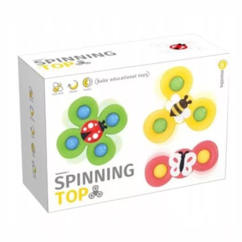 3 przyssawki sensoryczne grzechotka spinner ME-042 3 przyssawki sensoryczne grzechotka spinner ME-042