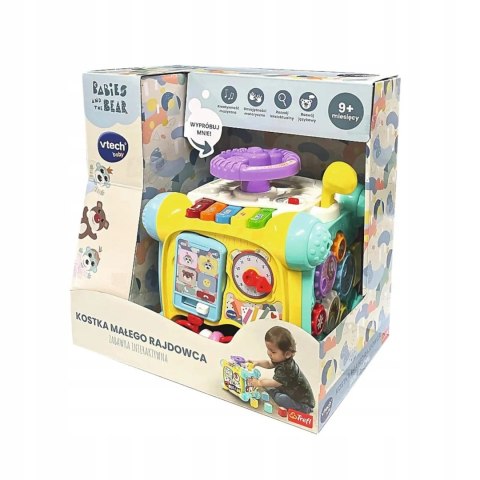 Kostka Małego Rajdowca interaktywna edukacyjna 9m+ Vtech Trefl 61957 Kostka Małego Rajdowca interaktywna edukacyjna 9m+ Vtech Trefl 61957