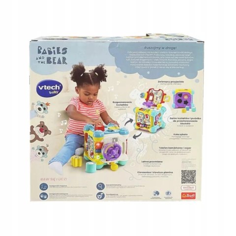 Kostka Małego Rajdowca interaktywna edukacyjna 9m+ Vtech Trefl 61957 Kostka Małego Rajdowca interaktywna edukacyjna 9m+ Vtech Trefl 61957