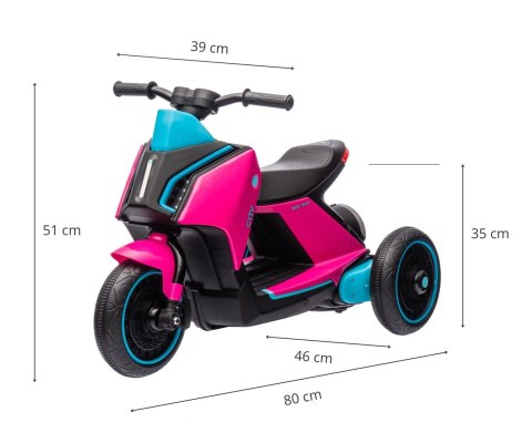 Milly Mally Pojazd na akumulator Skuter City Pink Milly Mally Pojazd na akumulator Skuter City Pink