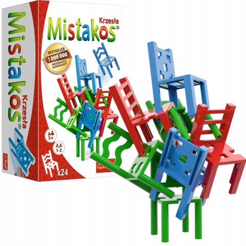 Gra planszowa rodzinna Mistakos Stołki 24 Krzesła Trefl 02075 Gra planszowa rodzinna Mistakos Stołki 24 Krzesła Trefl 02075