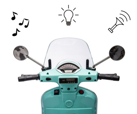 Milly Mally Pojazd na akumulator Vespa GTS Super Mint Milly Mally Pojazd na akumulator Vespa GTS Super Mint