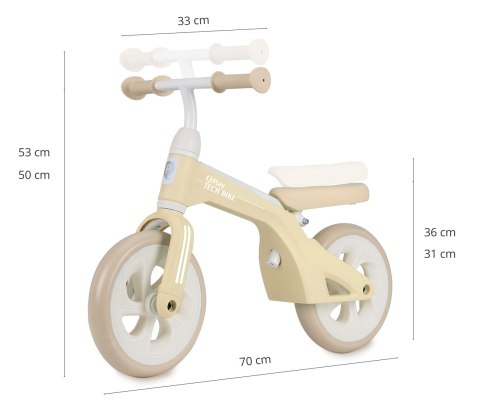 Qplay Rowerek Biegowy Tech Cream Qplay Rowerek Biegowy Tech Cream
