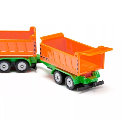 Siku ciężarówka wywrotka z przyczepą model metal skala 1:87 S1685 Siku ciężarówka wywrotka z przyczepą model metal skala 1:87 S1685
