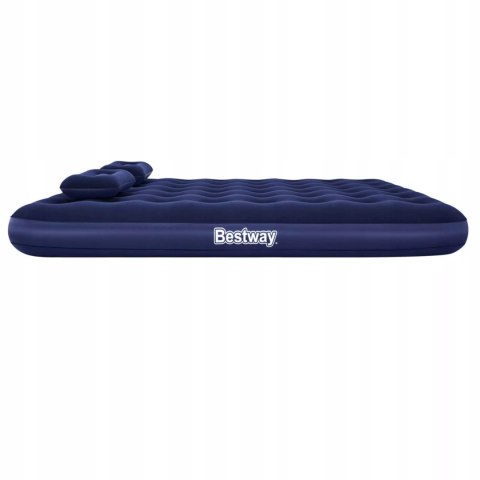 Materac dmuchany dwuosobowy pompka ręczna 2x poduszki Bestway 67374 Materac dmuchany dwuosobowy pompka ręczna 2x poduszki Bestway 67374