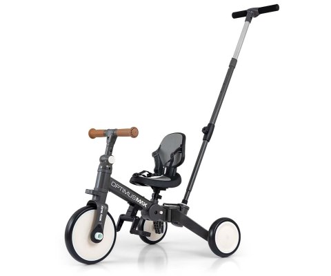 Milly Mally Rowerek 5w1 Optimus Max Dark Grey Milly Mally Rowerek 5w1 Optimus Max Dark Grey