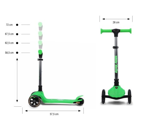 Milly Mally Scooter Jelly Green Milly Mally Scooter Jelly Green