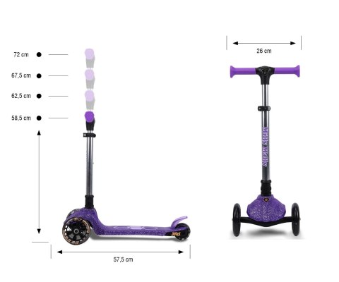 Milly Mally Scooter Jelly Violet Milly Mally Scooter Jelly Violet