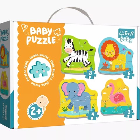 Puzzle Baby Classic Zwierzątka na safari TREFL 36073 Puzzle Baby Classic Zwierzątka na safari TREFL 36073