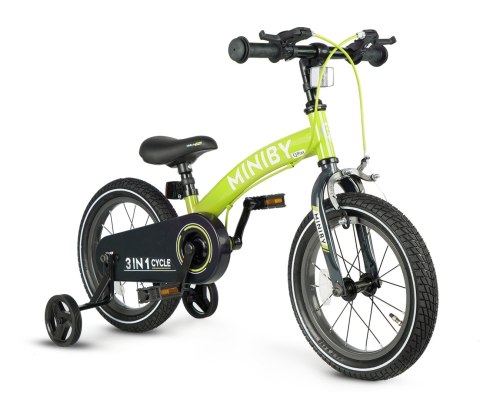 Qplay Rowerek Dziecięcy - Rowerek Biegowy Miniby 14 cali Green Qplay Rowerek Dziecięcy - Rowerek Biegowy Miniby 14 cali Green