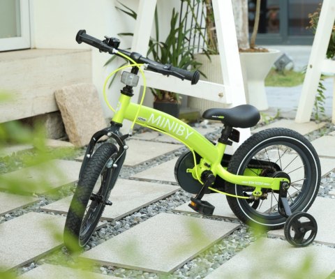 Qplay Rowerek Dziecięcy - Rowerek Biegowy Miniby 14 cali Green Qplay Rowerek Dziecięcy - Rowerek Biegowy Miniby 14 cali Green