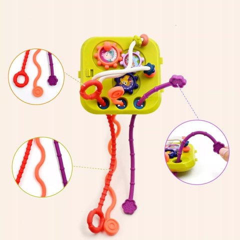 Edukacyjna kostka sensoryczna sorter kształtów klocki cymbałki 18m+ 688-62 Edukacyjna kostka sensoryczna sorter kształtów klocki cymbałki 18m+ 688-62