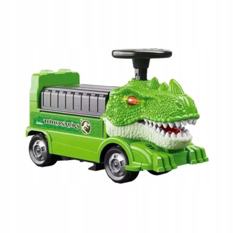 Jeździk 2w1 dinozaur + 4 autka rozkładany parking dźwig dźwięk ZH918 Jeździk 2w1 dinozaur + 4 autka rozkładany parking dźwig dźwięk ZH918