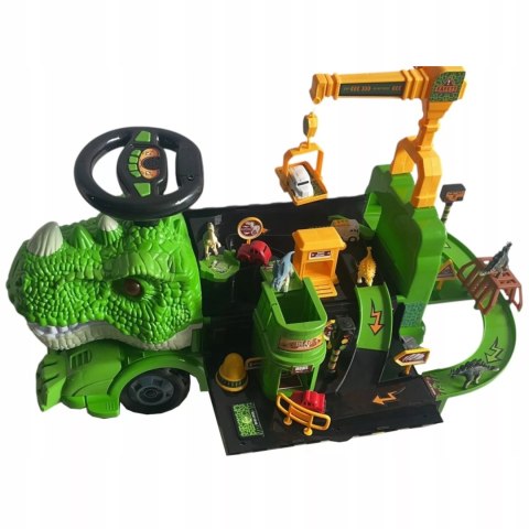 Jeździk 2w1 dinozaur + 4 autka rozkładany parking dźwig dźwięk ZH918 Jeździk 2w1 dinozaur + 4 autka rozkładany parking dźwig dźwięk ZH918