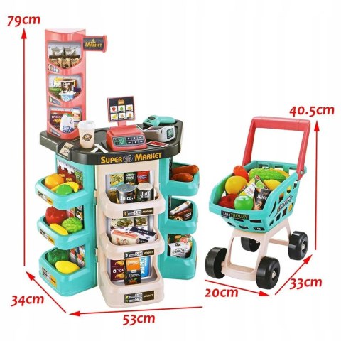Supermarket wózek na zakupy waga czytnik 668-76 Supermarket wózek na zakupy waga czytnik 668-76
