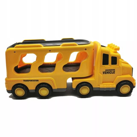 Zestaw laweta transportowa autka budowlane koparka dźwięk światło SX700-10 Zestaw laweta transportowa autka budowlane koparka dźwięk światło SX700-10