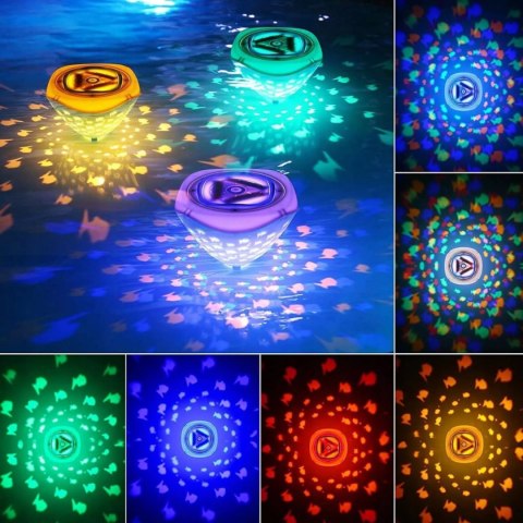 Pływająca lampa LED projektor podwodny do basenu wanny spa SL-012 Pływająca lampa LED projektor podwodny do basenu wanny spa SL-012