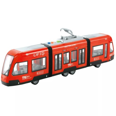 Duży tramwaj dźwięk światła baterie czerwony 930A Duży tramwaj dźwięk światła baterie czerwony 930A