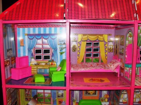 Wielki domek dla lalek + mebelki 6 pokoi 6983 Wielki domek dla lalek + mebelki 6 pokoi 6983