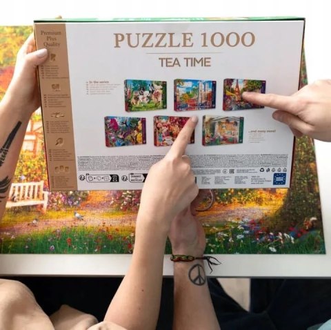 Puzzle Premium Plus Quality 1000 el. Tea Time: Ogród dla ptaków 10806 Puzzle Premium Plus Quality 1000 el. Tea Time: Ogród dla ptaków 10806