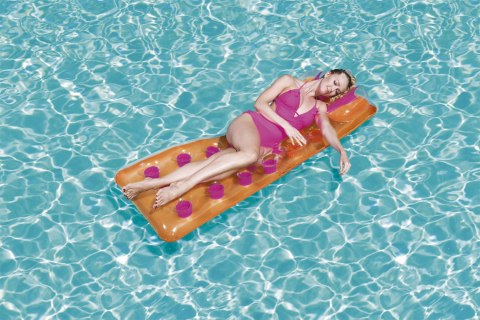 Bestway 43015 DMUCHANY MATERAC PLAŻOWY 188cm x 71cm POMARAŃCZ Bestway 43015 DMUCHANY MATERAC PLAŻOWY 188cm x 71cm POMARAŃCZ