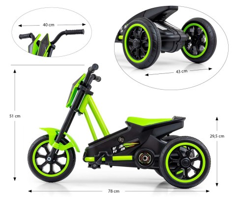 Milly Mally Gokart na pedały Rider Green Milly Mally Gokart na pedały Rider Green